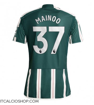 Manchester United Kobbie Mainoo #37 Seconda Maglia 2023-24 Manica Corta